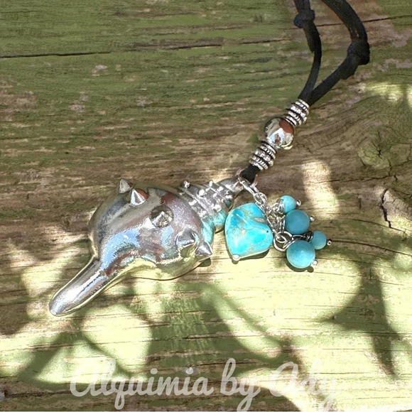 Alquimia by Ady Silver and Turquoise Necklace - Picture 2 of 8